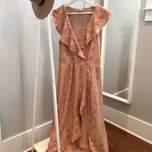 Long dress with ruffles